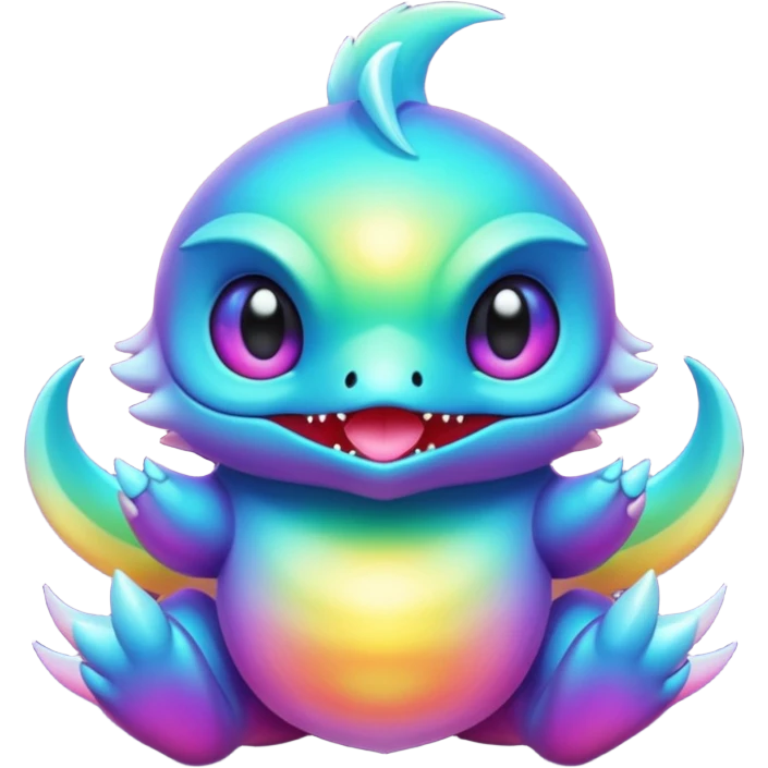 Epic divine legendary complex detailed iridescent gradients aesthetic-Fakémon-creature-scenery emoji