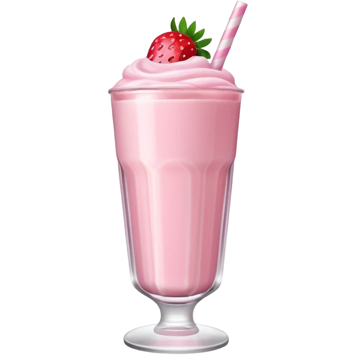 Strawberry milkshake  emoji