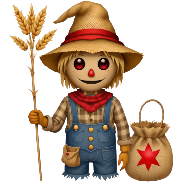 Scarecrow with Red Eyes emoji