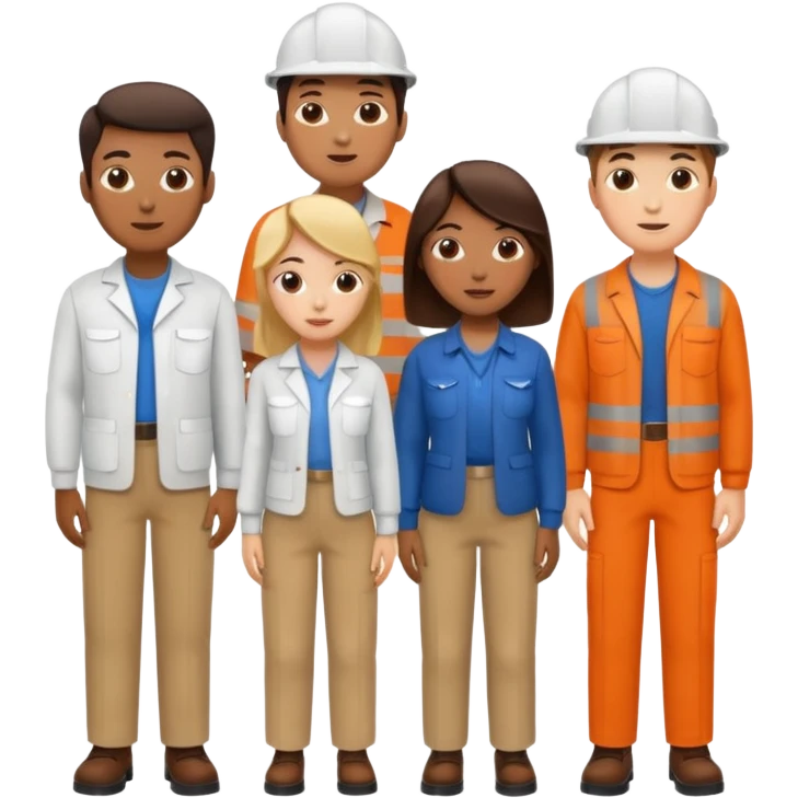 characters in work clothes emoji