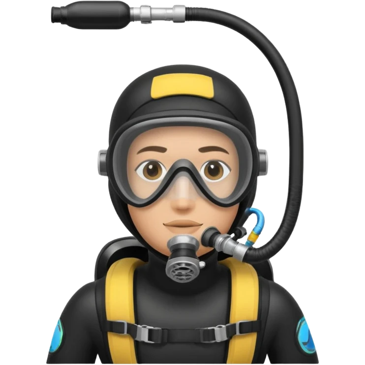scuba diving with oxygen tank emoji