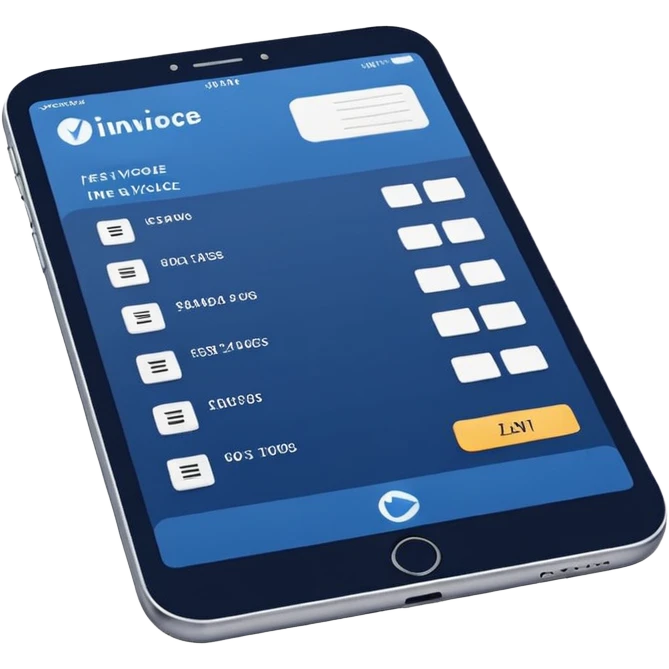 fast invoice generator navy color emoji