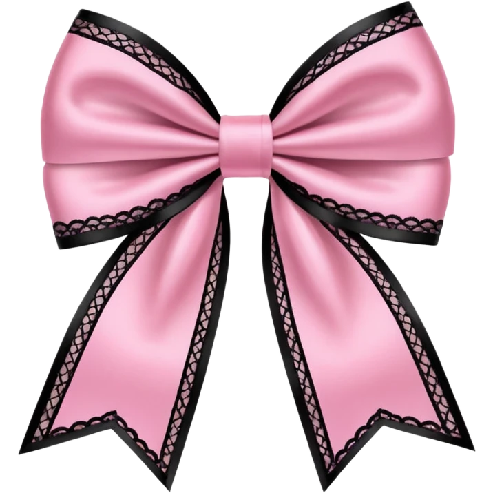 pink gothic bow emoji