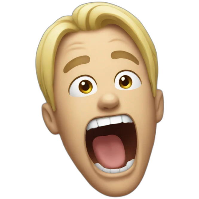 screaming inside person emoji