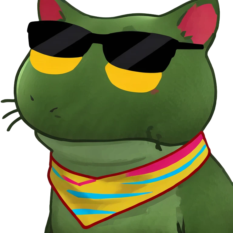 Cat with sunglasses emoji