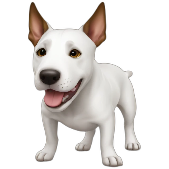 Dog bullterrier sunglades emoji