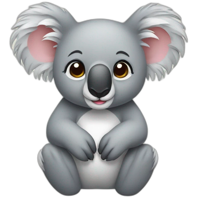 Koala bisous emoji