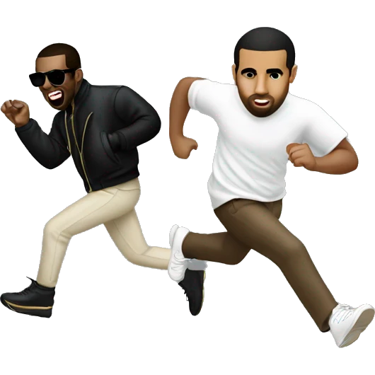 p diddy chasing Drake emoji