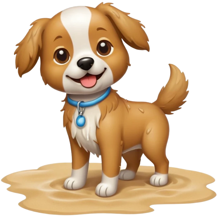 Dog at the beach emoji