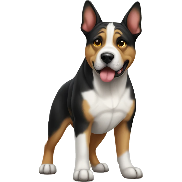 American bulldog cross German shepherd emoji