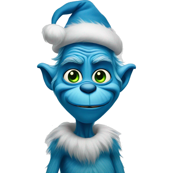 blue grinch emoji
