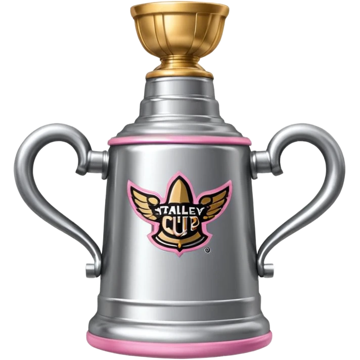 Hellrosa Stanley Cup mit pinkem Anhänger emoji