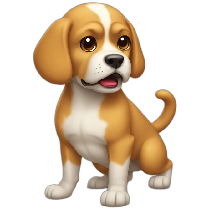 Cat fight dog emoji