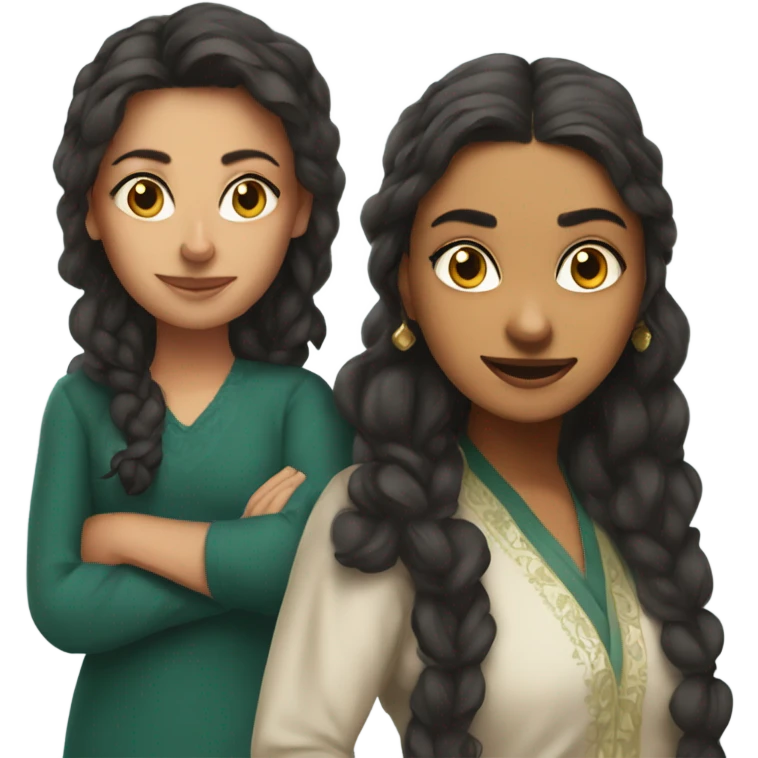 Sonia and veena emoji