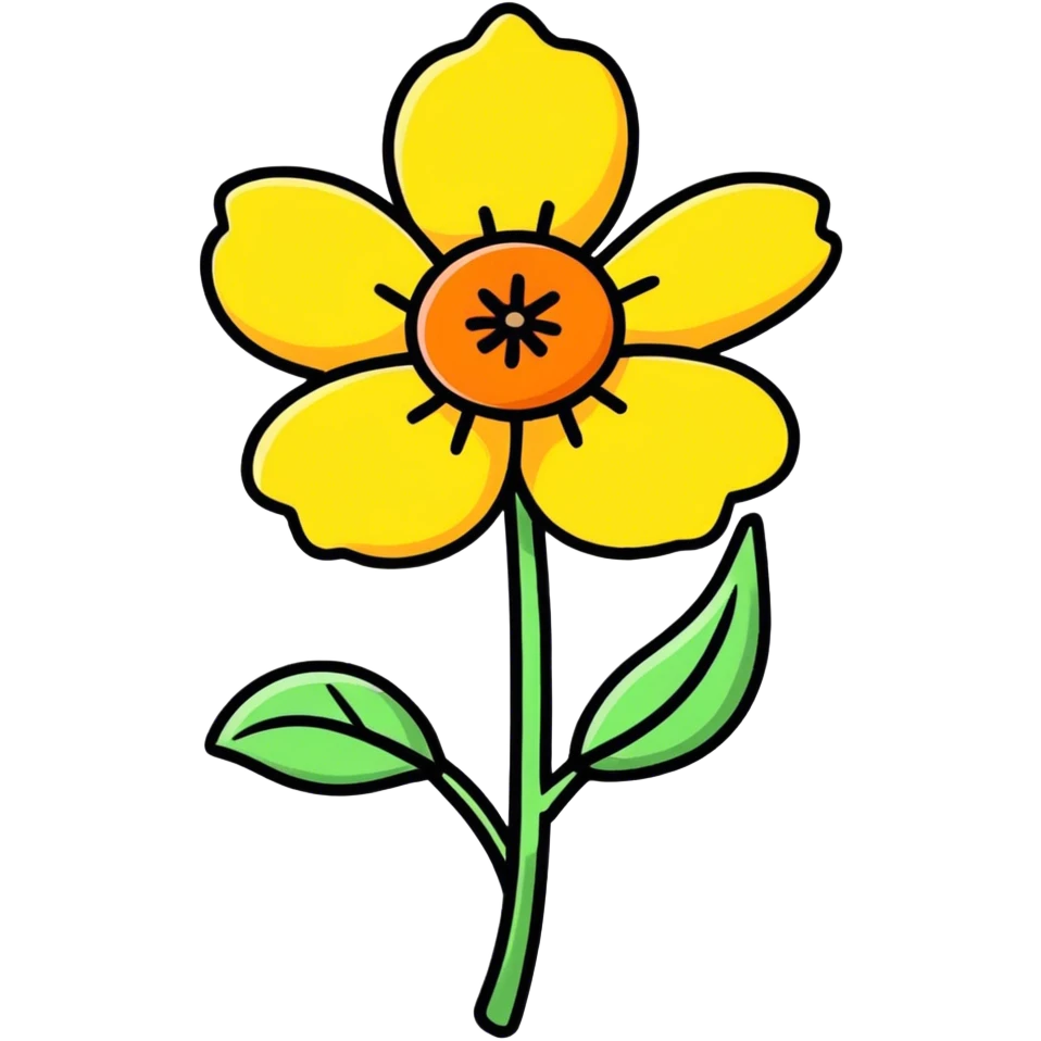Comieron y flor emoji