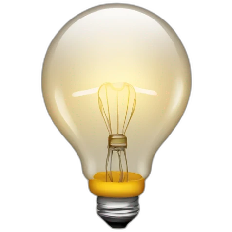 bulb on head emoji emoji