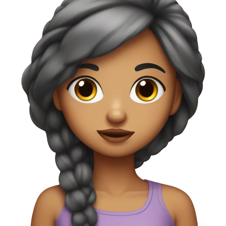 girl klitten with long pretty eyelashes emoji