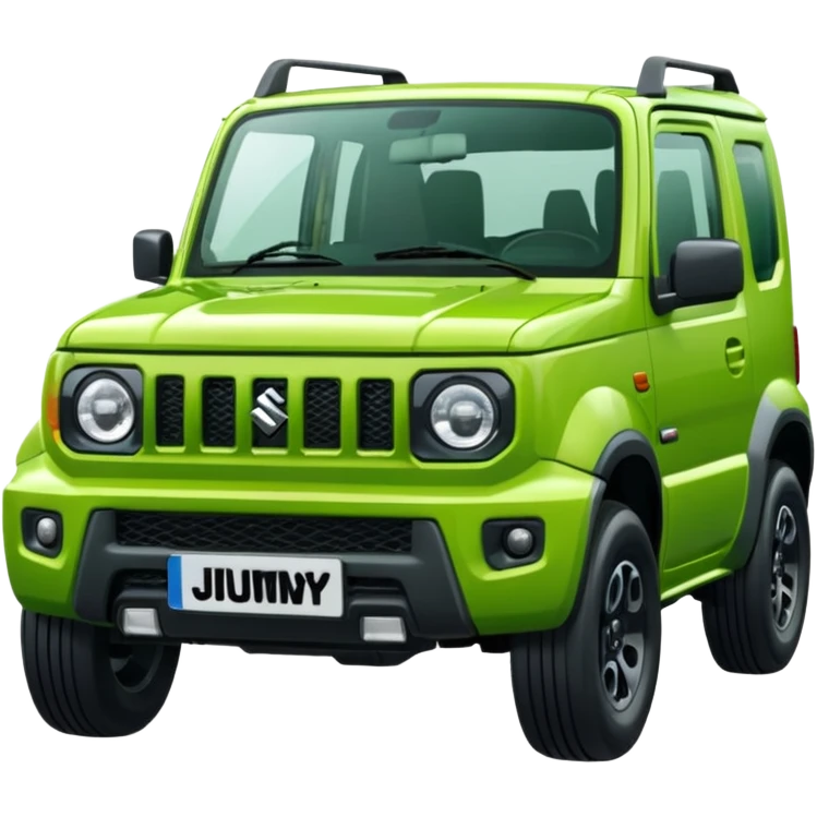 green suzuki jimny 2025 frontal angle emoji