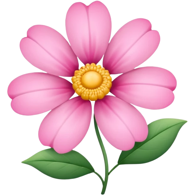 pink flower emoji