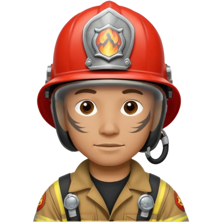 fireman with tribal tattoo emoji