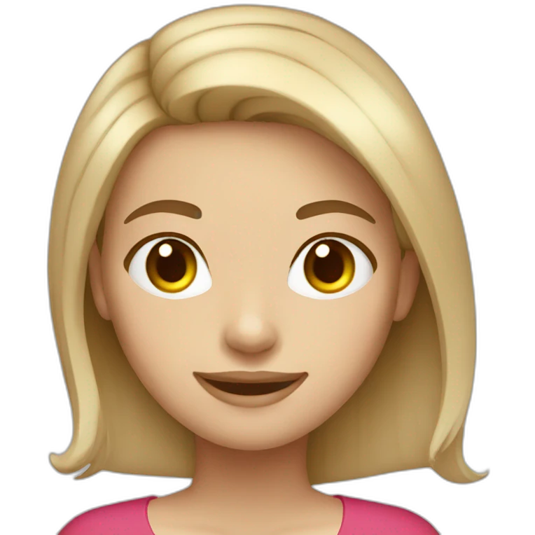venezuelan girl pale skin brown hair big smile emoji