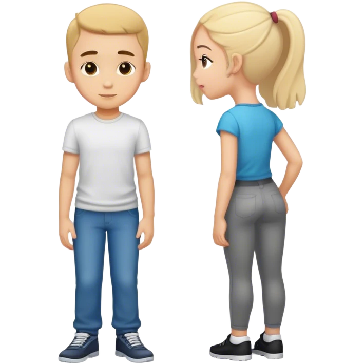 Boy holding his girl hip back side pose emoji