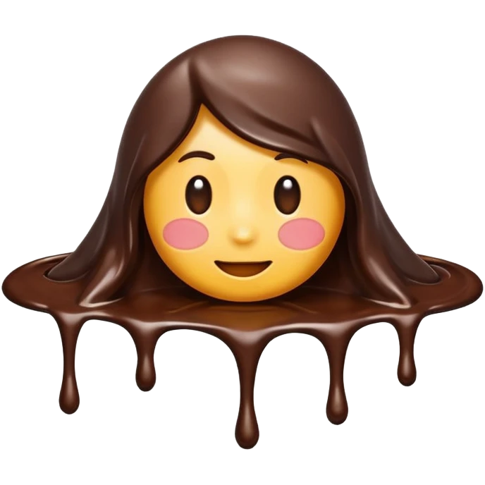  melted chocolate emoji