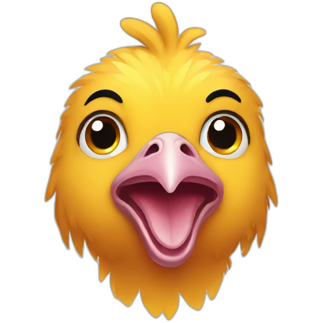 female chicken emoji