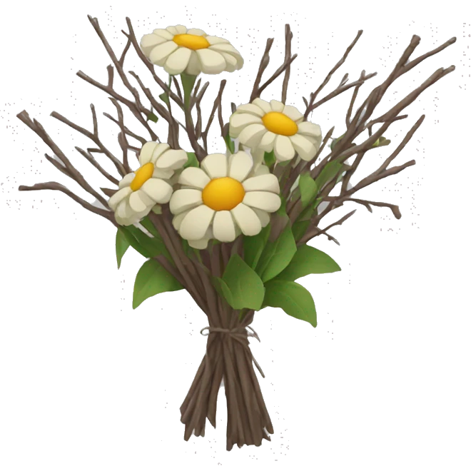 bouquet of dead twigs emoji