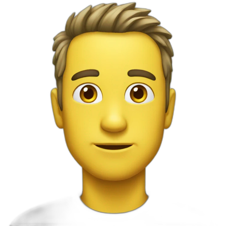emoji tête jaune emoji