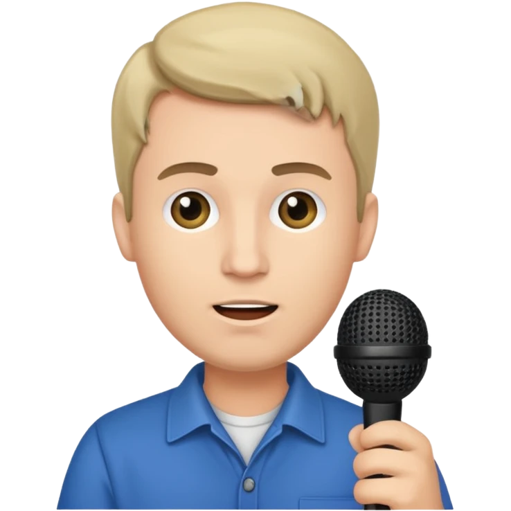 mann mit mikrofon emoji