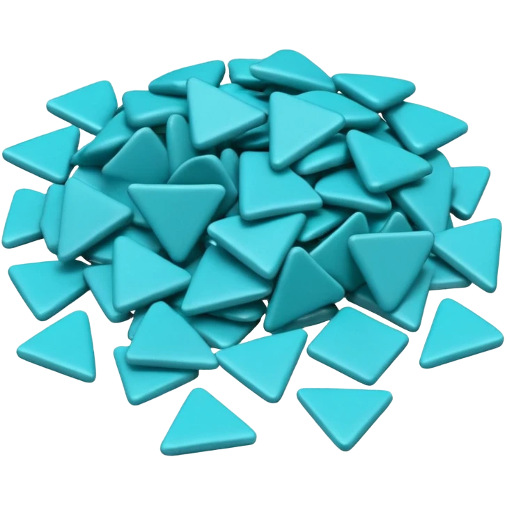 full turquoise colored chips emoji