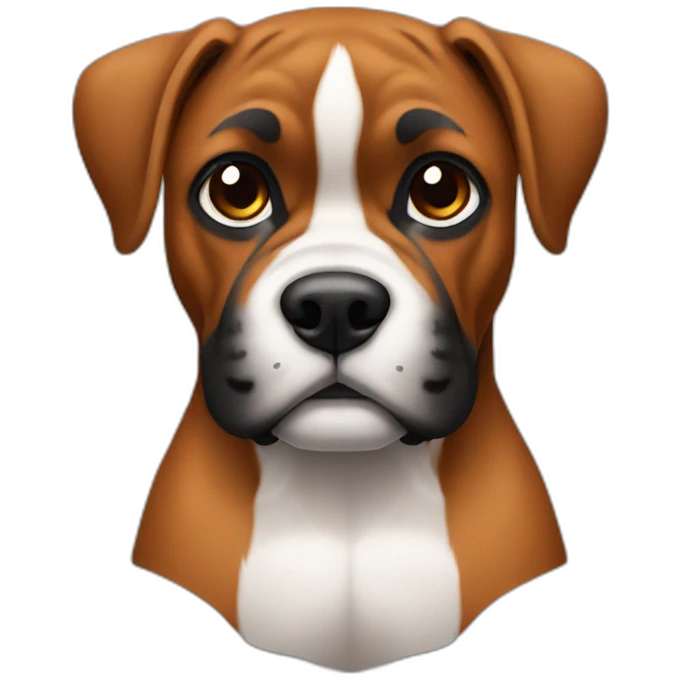 Cute little Boxer emoji