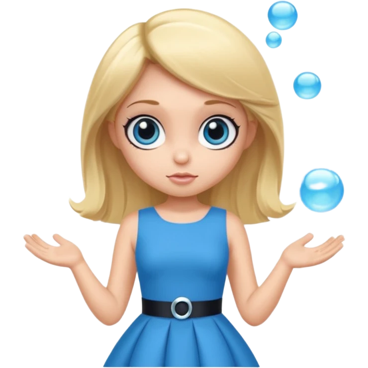 بابلز بفتيات القوة كرتونية emoji