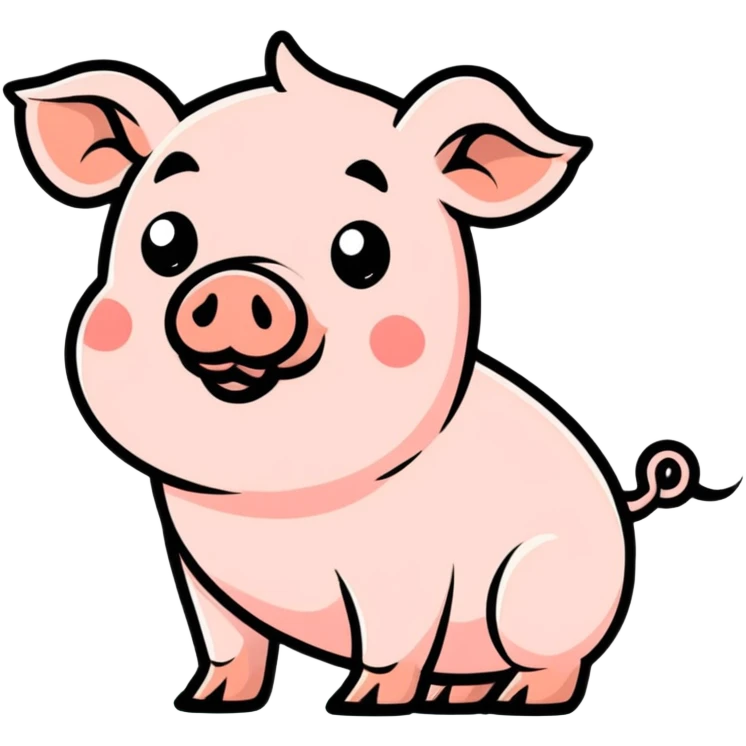 Pig pooping emoji