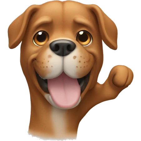 Dog finger emoji