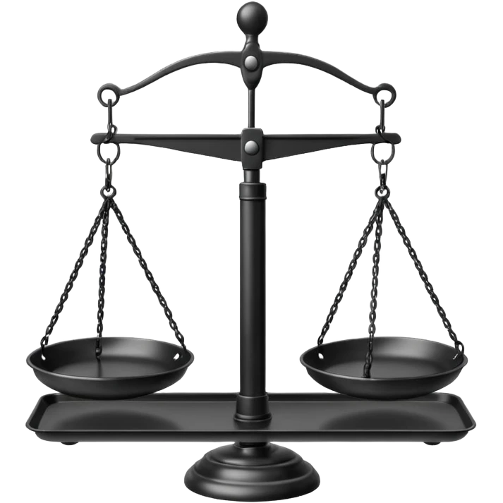 Hanging Balance Scale black emoji