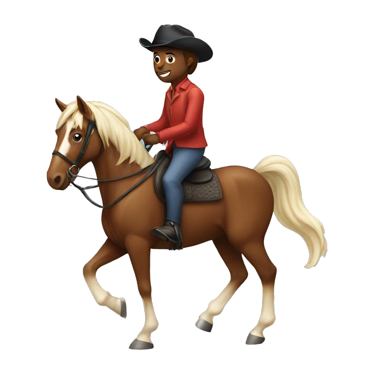Riding a horse emoji
