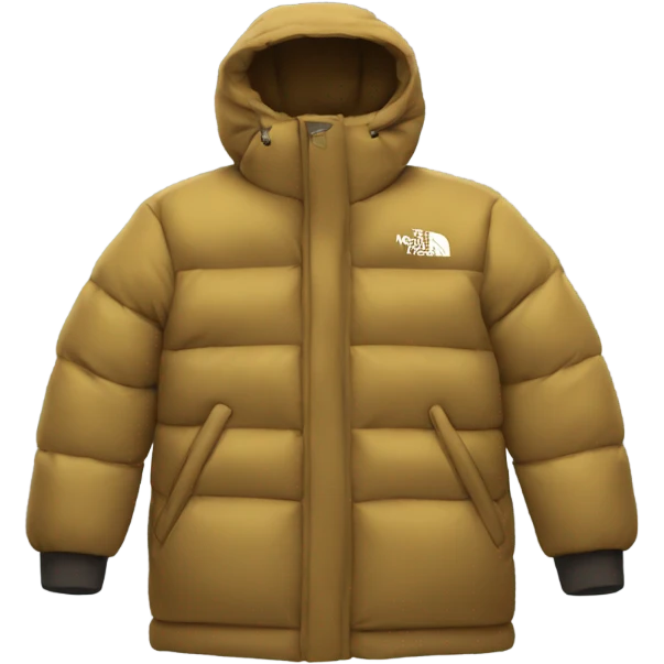 north face coat emoji