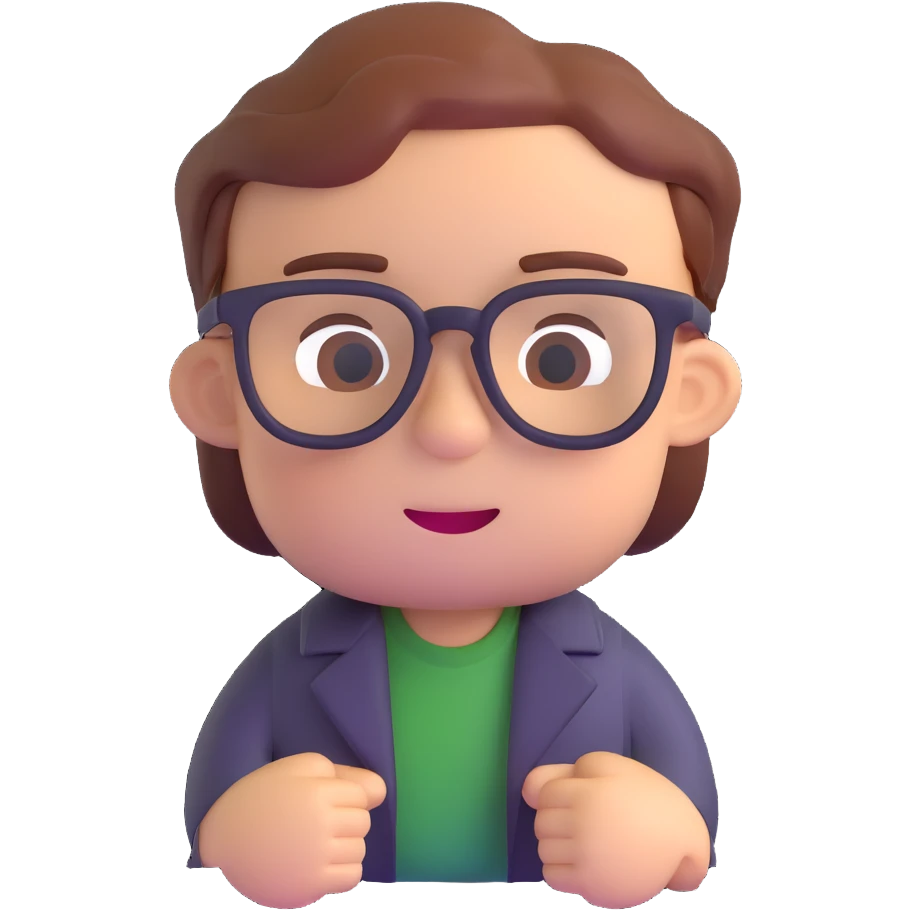 Ralph character with glasses emoji