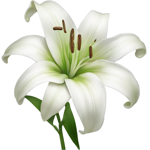 White lilium emoji