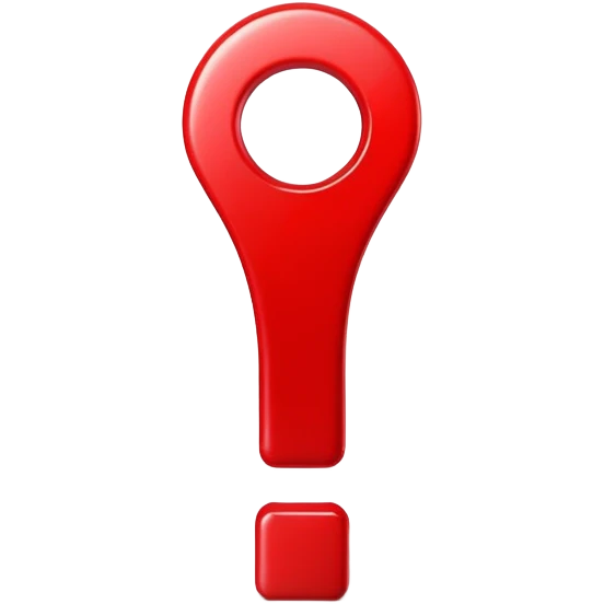 red exclamation mark emoji