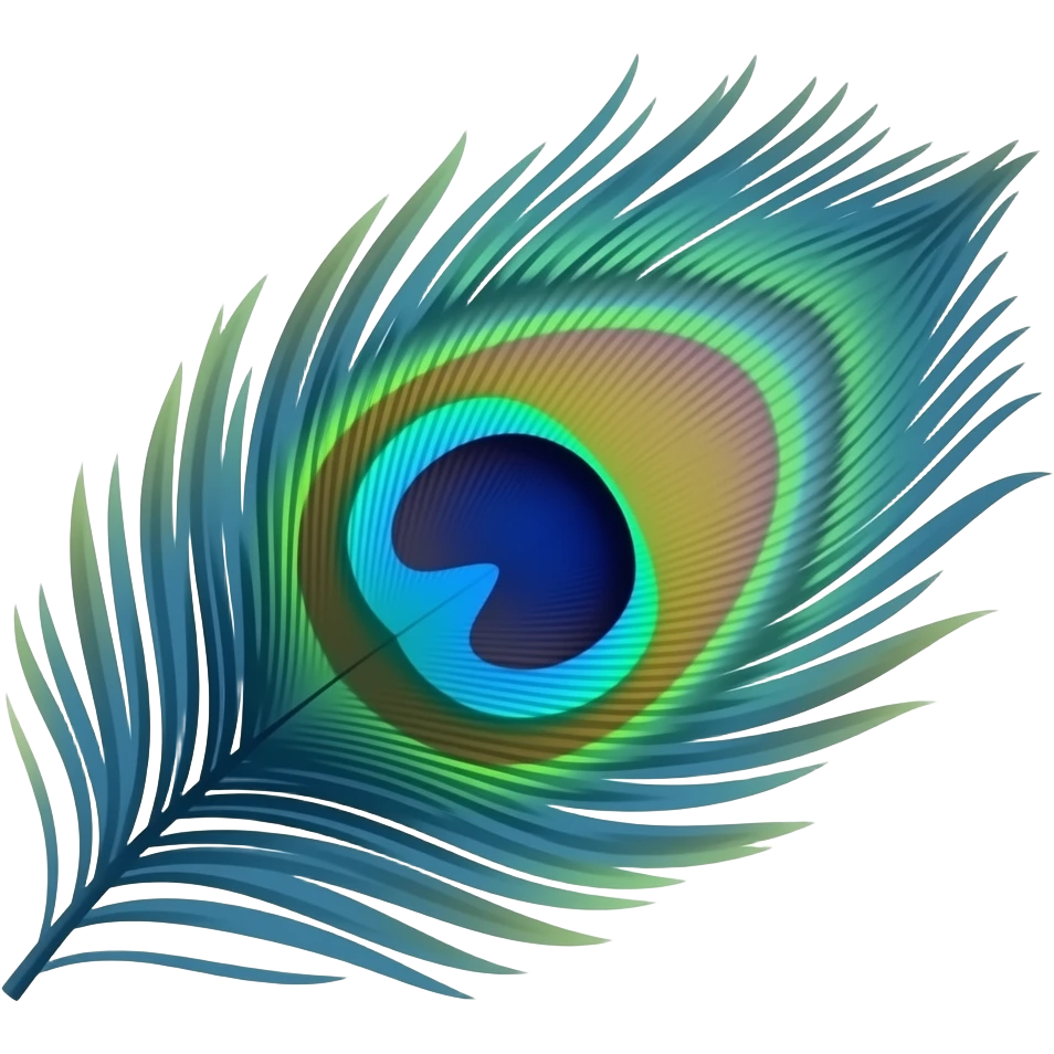 Peacock feathers emoji