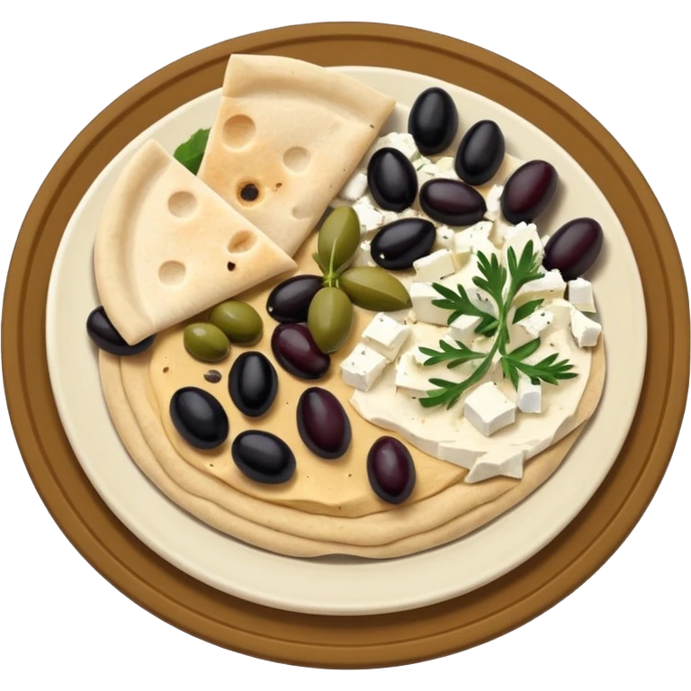A mediterranean plate. emoji