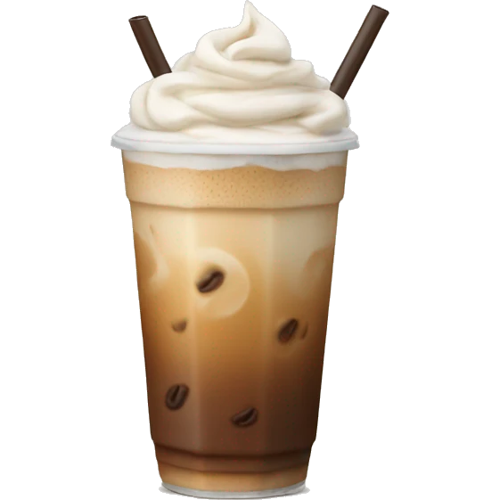 Iced latte emoji