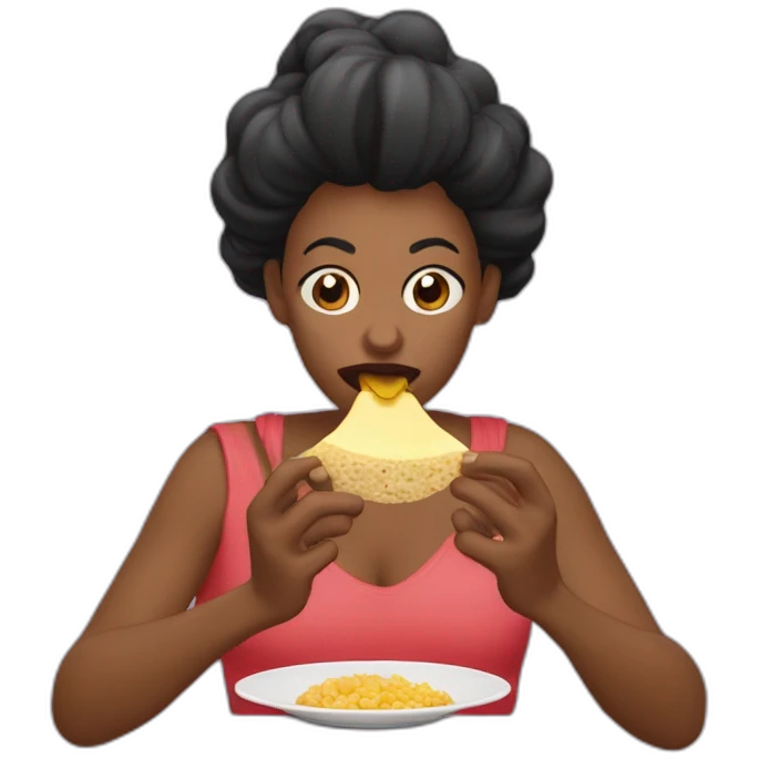 Bruja comiendo Buble gum emoji
