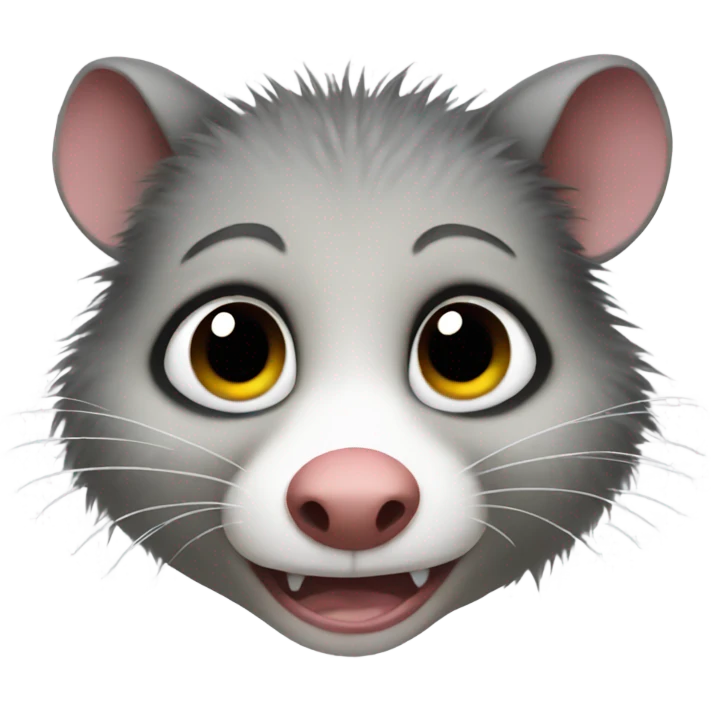 Crying possum emoji