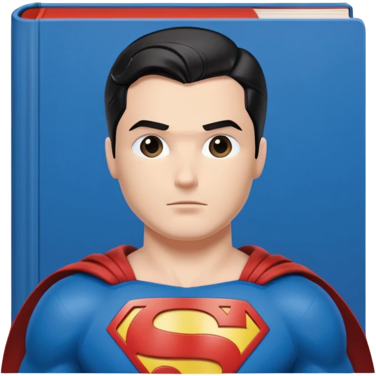 A book with Superman comics emoji