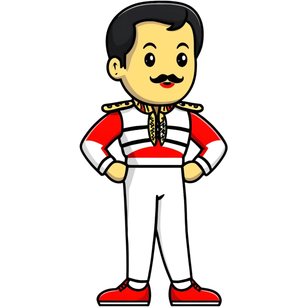freddie mercury full body emoji