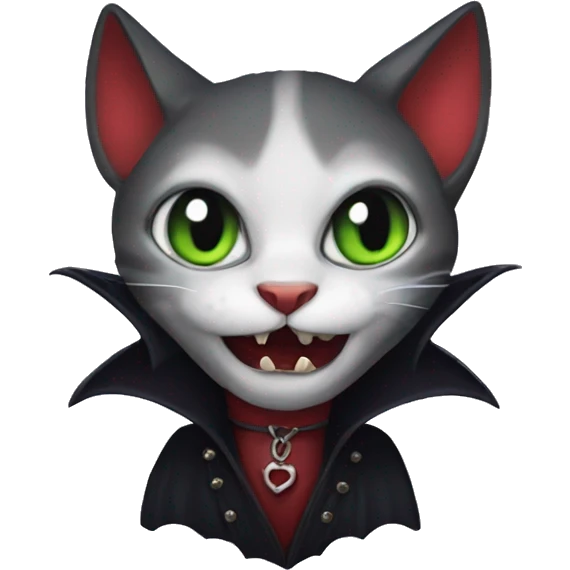 Cat vampire emoji